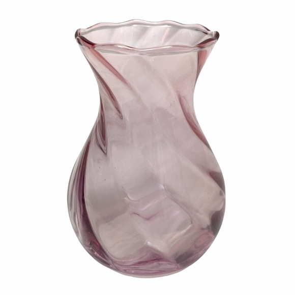 Pink Glass Vase 5" Small